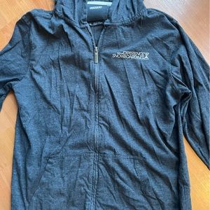 Burton lightweight full zip t-shirt like.